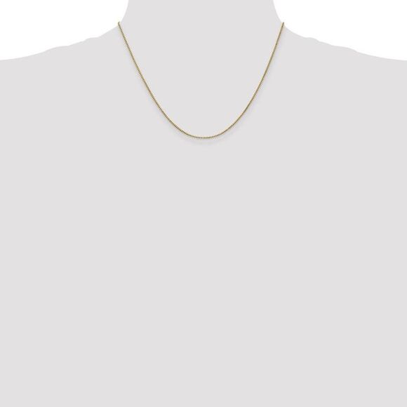 1mm 14k Yellow Gold, Box Chain Necklace, 18 Inch - Picture 2 of 8